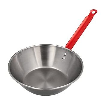 Garcima jeklena polirana ponev z ročajem 28cm, globina 9,5cm