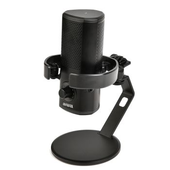 AIWA kondenzatorski USB mikrofon PDM-10, z namiznim stojalom