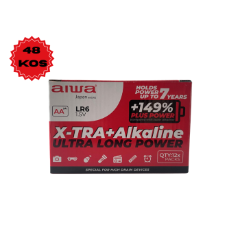 AIWA Baterije 48 kos AA 1.5V Ultra Long Power + Alkaline AB-AALR6/4