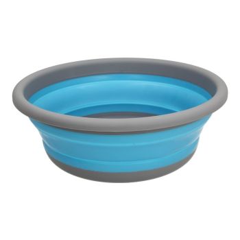 Collapsible Round Washing Bowl Medium Blue