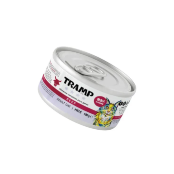 Tramp 4* Cat Pate Beef - Pašteta za odrasle mačke z govedino, 16 x 100 g