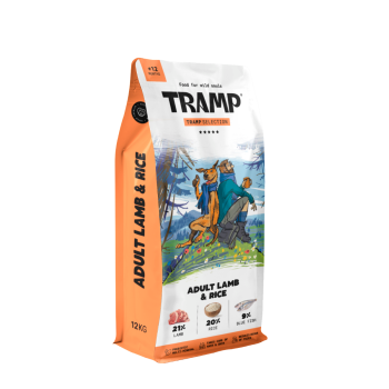 Tramp Selection Adult Lamb&amp;Rice - suha hrana za odrasle pse z jagnjetino in rižem, 12 kg