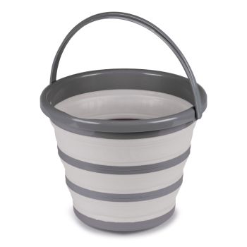 Collapsible Bucket 10 L Grey
