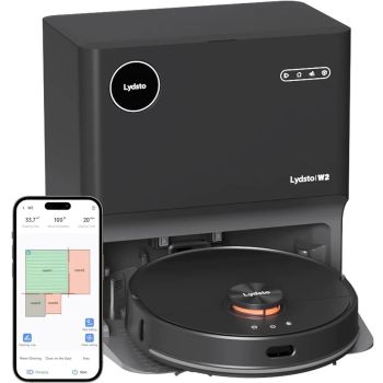Lydsto W2 samočistilni robotski sesalnik za suho in mokro čiščenje, črn