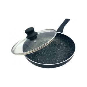 KINGHoff ponev 28 cm z marmornim premazom in s steklenim pokrovom - KH 3959