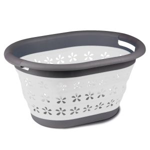 Collapsible Laundry Basket Grey