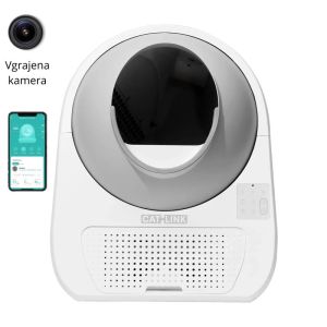 CATLINK Pro ULTRA inteligentno mačje stranišče s kamero - bel