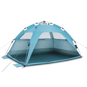 Beach Shelter Quick Palm Shell Blue