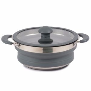 Collapsible Saucepan 1,5 L Gray